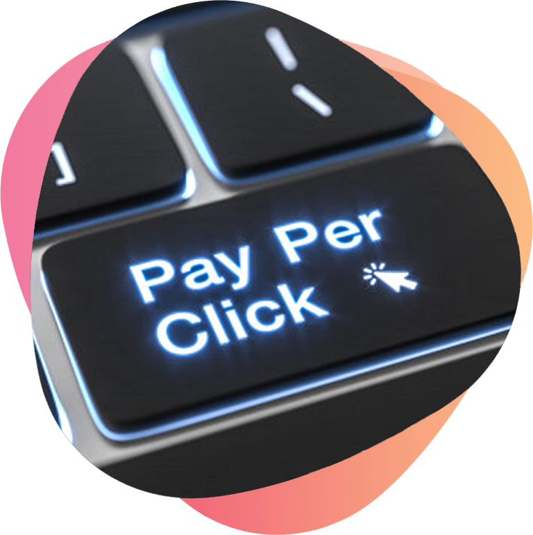 Keyboard key showing Pay Per Click