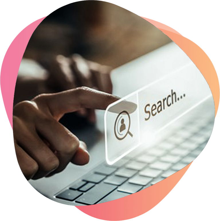 Person reviewing SEO strategy